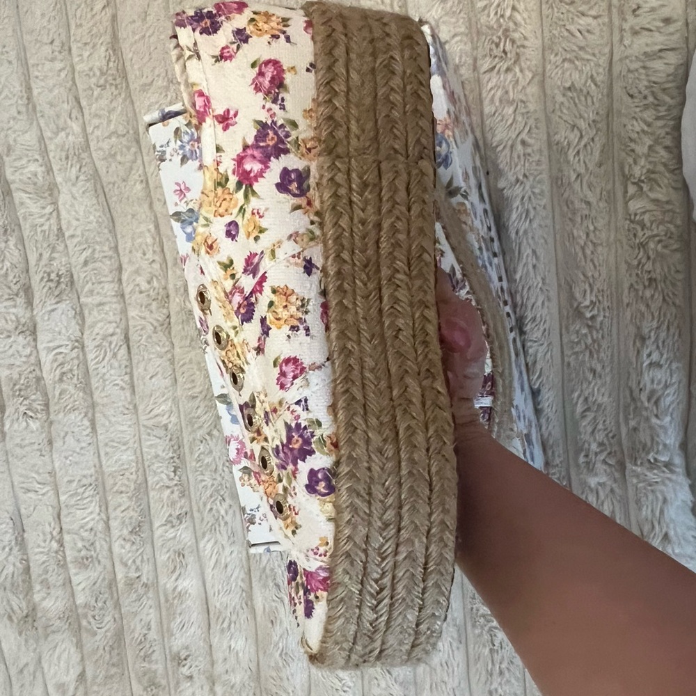 LoveShackFancy Floral Platform Sneakers